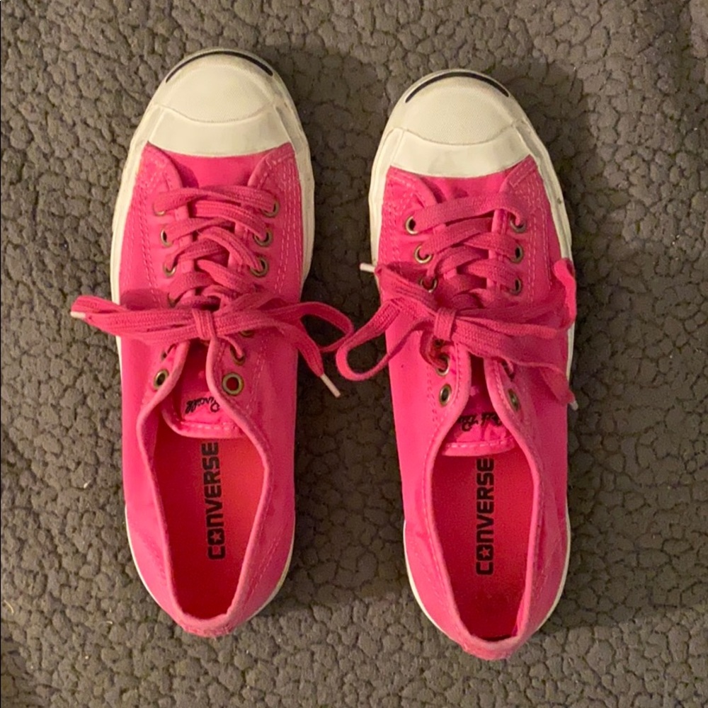 Pink Converse shoes